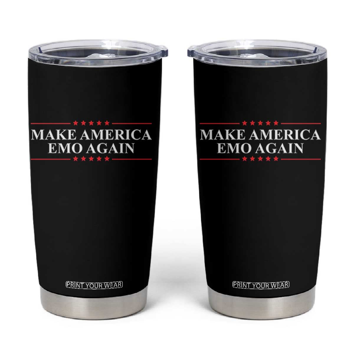 Make America Emo Again Tumbler Cup Funny Goth Gothic US TS10 Black Print Your Wear