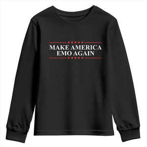 Make America Emo Again Youth Sweatshirt Funny Goth Gothic US TS10 Black Print Your Wear