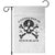 A Little Ray of Pitch Black Garden Flag Dark Humor Sarcastic Halloween Spooky Skull TS10 White Print Your Wear