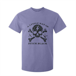 A Little Ray of Pitch Black T Shirt For Kid Dark Humor Sarcastic Halloween Spooky Skull TS10 Violet Print Your Wear