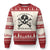 A Little Ray of Pitch Black Ugly Christmas Sweater Dark Humor Sarcastic Halloween Spooky Skull TS10 Beige Red Print Your Wear