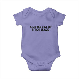 A Little ray of Pitch Black Baby Onesie Sarcasm Halloween Dark Humor TS10 Violet Print Your Wear