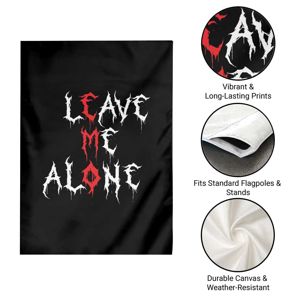 Leave me Alone Emo Garden Flag Aesthetic Goth Scene Alternative Music TS10 Print Your Wear