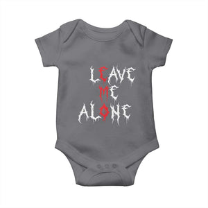 Leave me Alone Emo Baby Onesie Aesthetic Goth Scene Alternative Music TS10 Charcoal Print Your Wear