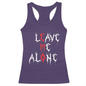 Leave me Alone Emo Racerback Tank Top Aesthetic Goth Scene Alternative Music TS10 Purple Print Your Wear