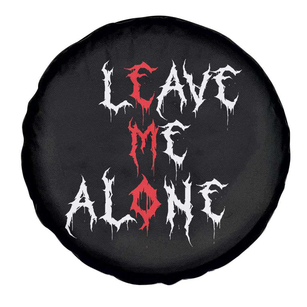 Leave me Alone Emo Spare Tire Cover Aesthetic Goth Scene Alternative Music TS10 Print Your Wear