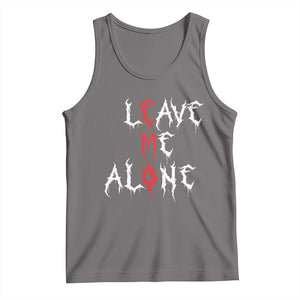 Leave me Alone Emo Tank Top Aesthetic Goth Scene Alternative Music TS10 Deep Heather Print Your Wear