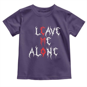 Leave me Alone Emo Toddler T Shirt Aesthetic Goth Scene Alternative Music TS10 Purple Print Your Wear
