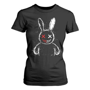 Creepy Cute Bunny T Shirt For Women Rabbit Alt Goth Grunge Horror Aesthetic TS10 Black Print Your Wear