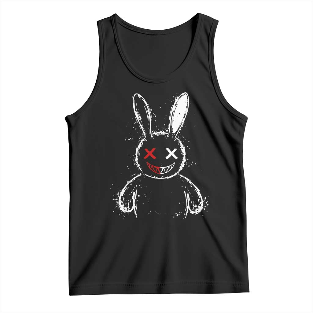 Creepy Cute Bunny Tank Top Rabbit Alt Goth Grunge Horror Aesthetic TS10 Black Print Your Wear
