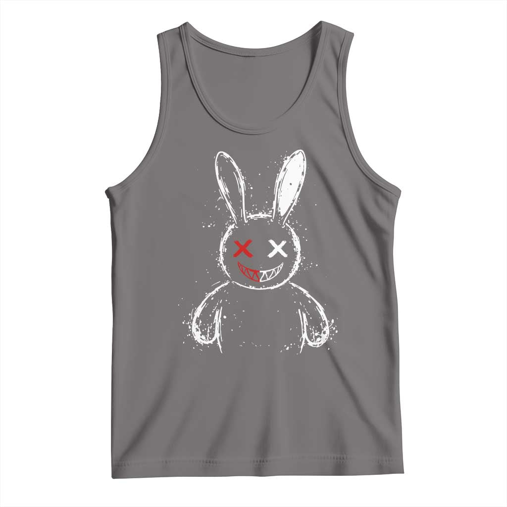 Creepy Cute Bunny Tank Top Rabbit Alt Goth Grunge Horror Aesthetic TS10 Deep Heather Print Your Wear