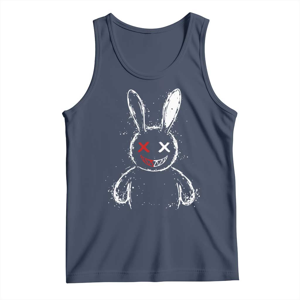 Creepy Cute Bunny Tank Top Rabbit Alt Goth Grunge Horror Aesthetic TS10 Navy Print Your Wear