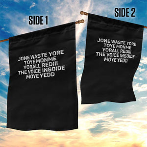 Funny Lyrics Garden Flag Jone Waste Yore Toye Toye Monme Yorall Rediii TS10 Print Your Wear