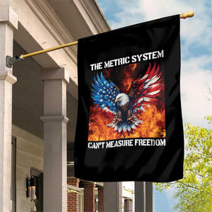 Funny Bald Eagle 4th of July Garden Flag The Metric System Cant Measure Freedom American Flag TS10 Print Your Wear