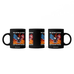 Funny Bald Eagle 4th of July Coffee Mug The Metric System Cant Measure Freedom American Flag TS10 Print Your Wear