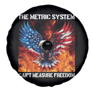 Funny Bald Eagle 4th of July Spare Tire Cover The Metric System Cant Measure Freedom American Flag TS10 Print Your Wear