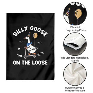 Funny Silly Goose Garden Flag Goose On The Loose Animal Humor TS10 Print Your Wear