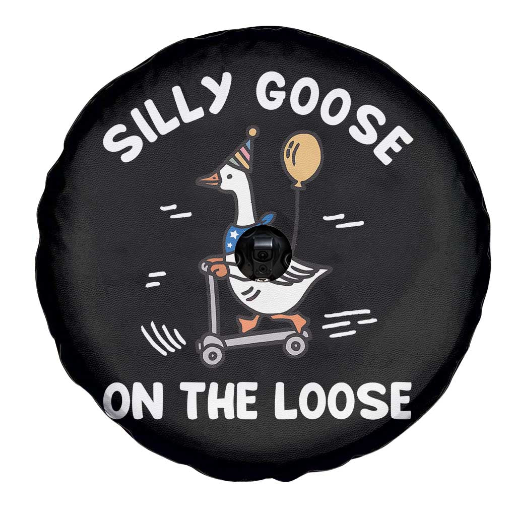 Funny Silly Goose Spare Tire Cover Goose On The Loose Animal Humor TS10 Print Your Wear