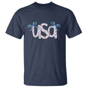 Coquette USA T Shirt Patriotic American Girl 4th of July TS10 Navy Print Your Wear