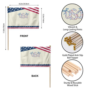 Coquette USA Patriotic Handheld Flag American Girl 4th of July TS10 Print Your Wear