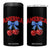 America Cherry Coquette Bow 4 in 1 Can Cooler Tumbler 4th of July Patriotic TS10 One Size: 16 oz Black Print Your Wear