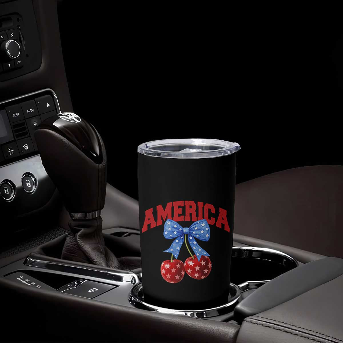 America Cherry Coquette Bow Tumbler Cup 4th of July Patriotic TS10 Print Your Wear