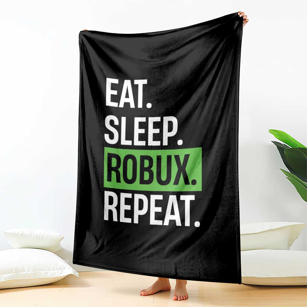 Eat Sleep Roblox Repeat Throw Blanket Funny Video Game Lovers Gamers