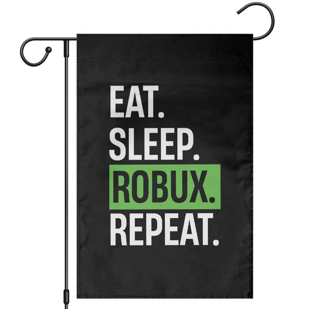 Eat Sleep Roblox Repeat Garden Flag Funny Video Game Lovers Gamers