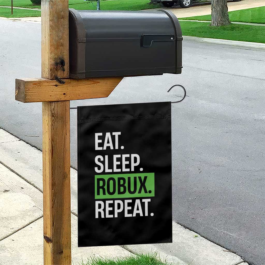 Eat Sleep Roblox Repeat Garden Flag Funny Video Game Lovers Gamers