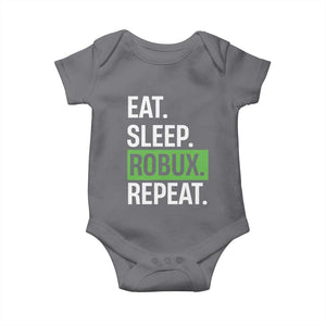 Eat Sleep Roblox Repeat Baby Onesie Funny Video Game Lovers Gamers