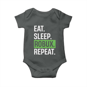 Eat Sleep Roblox Repeat Baby Onesie Funny Video Game Lovers Gamers