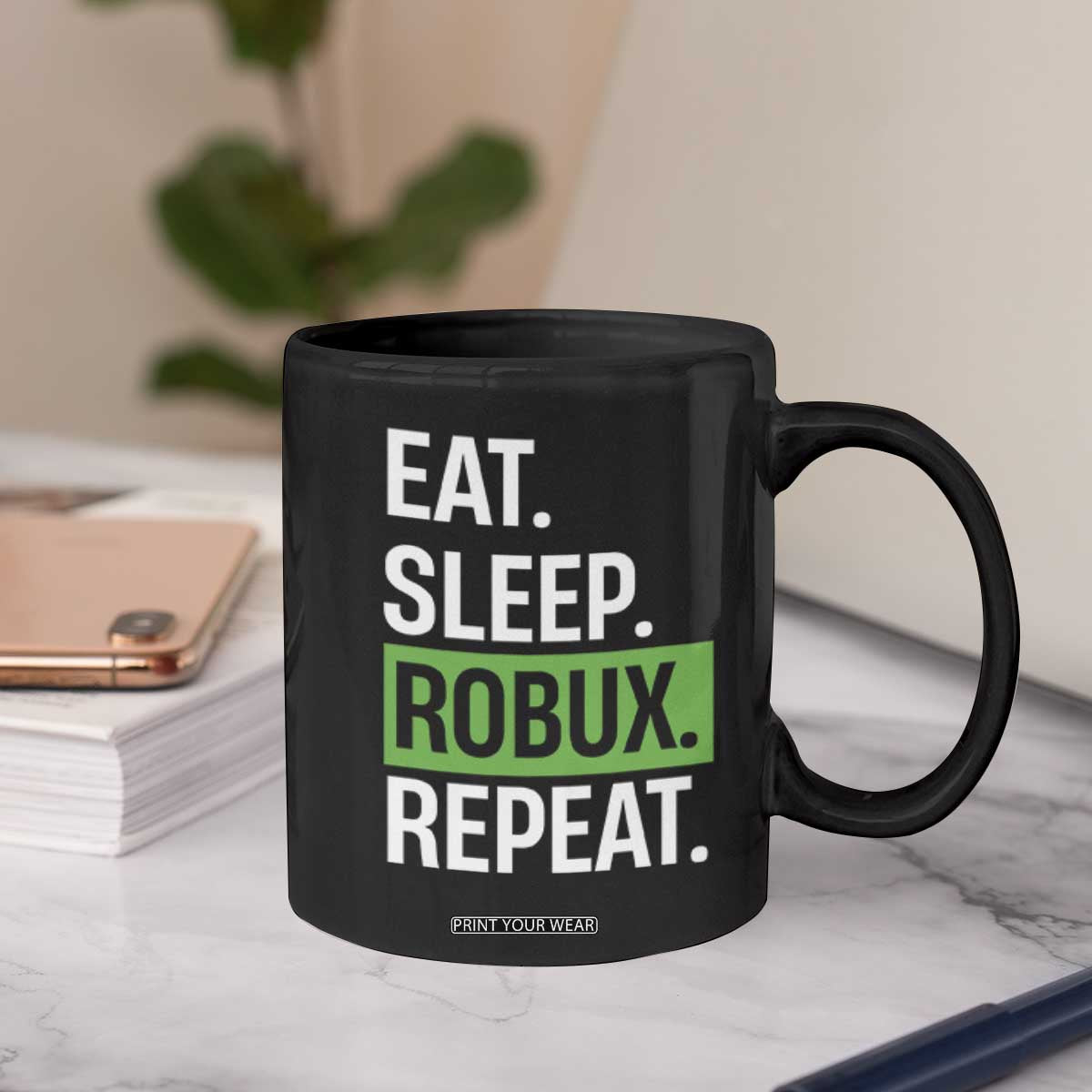Eat Sleep Roblox Repeat Coffee Mug Funny Video Game Lovers Gamers