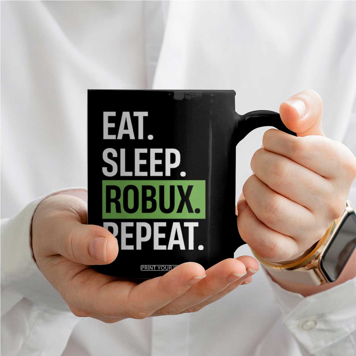 Eat Sleep Roblox Repeat Coffee Mug Funny Video Game Lovers Gamers