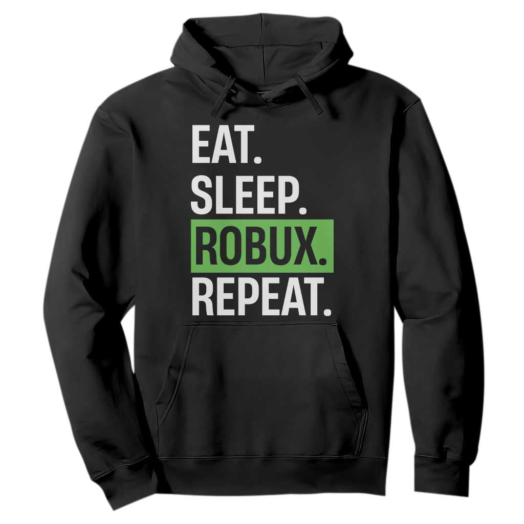 Eat Sleep Roblox Repeat Hoodie Funny Video Game Lovers Gamers