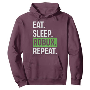 Eat Sleep Roblox Repeat Hoodie Funny Video Game Lovers Gamers