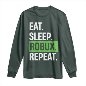 Eat Sleep Roblox Repeat Long Sleeve Shirt Funny Video Game Lovers Gamers