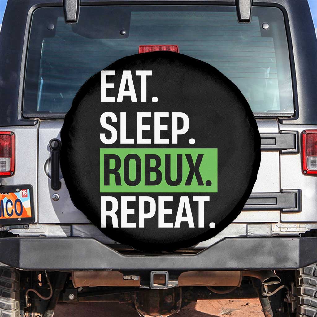 Eat Sleep Roblox Repeat Spare Tire Cover Funny Video Game Lovers Gamers