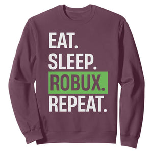 Eat Sleep Roblox Repeat Sweatshirt Funny Video Game Lovers Gamers