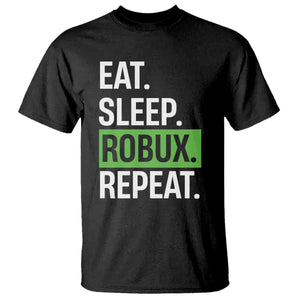 Eat Sleep Roblox Repeat T Shirt Funny Video Game Lovers Gamers