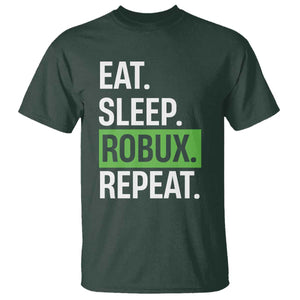 Eat Sleep Roblox Repeat T Shirt Funny Video Game Lovers Gamers