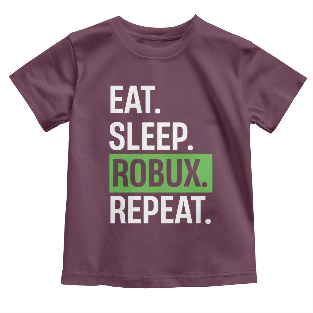 Eat Sleep Roblox Repeat Toddler T Shirt Funny Video Game Lovers Gamers