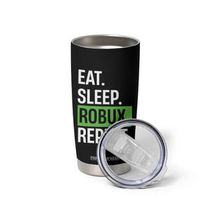 Eat Sleep Roblox Repeat Tumbler Cup Funny Video Game Lovers Gamers