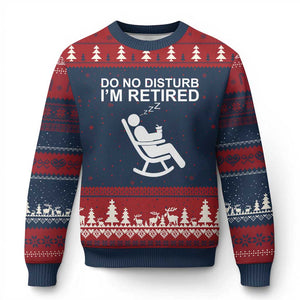 Retirement Gifts For Men Ugly Christmas Sweater Do Not Disturb Im Retired