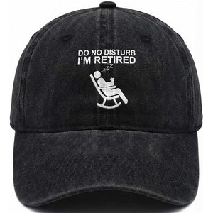Retirement Gifts For Men Washed Cotton Baseball Cap Do Not Disturb Im Retired