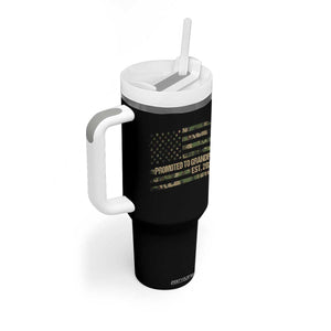 Promoted To Grandpa Est. 2026 Tumbler With Handle Retro Camo American Flag TS10 Print Your Wear
