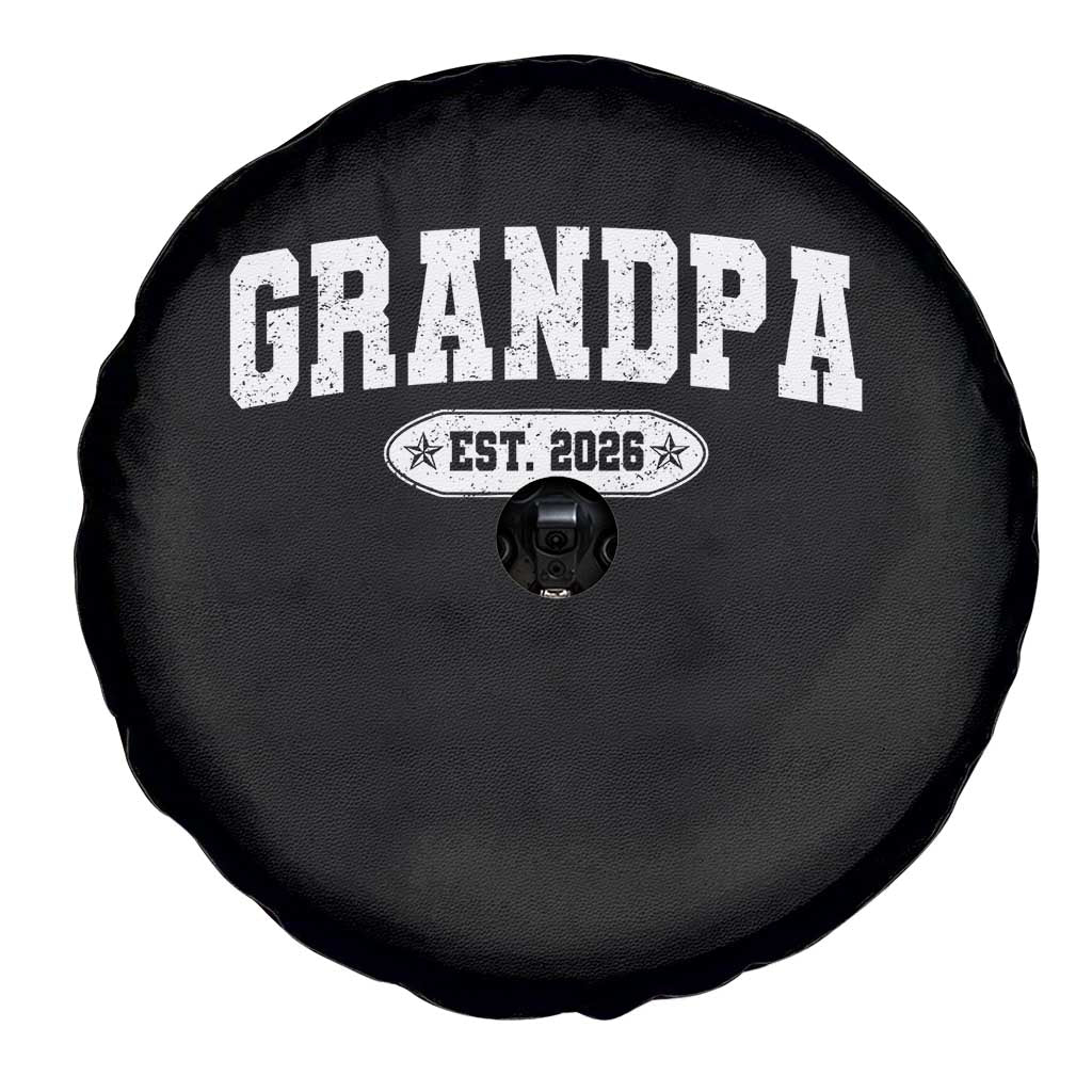 Grandpa Est 2026 Spare Tire Cover Promoted To Grandpa Paternity Fathers Day TS10 Print Your Wear