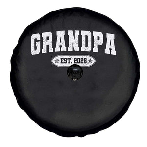 Grandpa Est 2026 Spare Tire Cover Promoted To Grandpa Paternity Fathers Day TS10 Print Your Wear