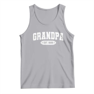 Grandpa Est 2026 Tank Top Promoted To Grandpa Paternity Fathers Day TS10 Athletic Heather Print Your Wear
