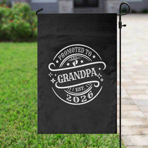 Promoted To Grandpa Est. 2026 Garden Flag Grandparents Baby Announcement Fathers Day TS10 Print Your Wear