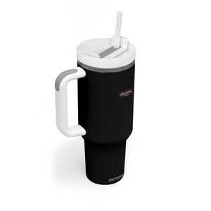 Grandpa Est 2026 Tumbler With Handle Logo Promoted To Grandpa Paternity Fathers Day TS10 Print Your Wear